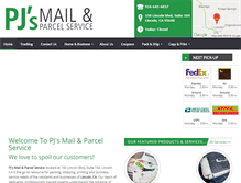 Tablet Screenshot of pjsmail.com